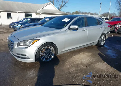 2015 Hyundai Genesis 3.8 из США, поврежденный, VIN KMHGN4JE2FU038554